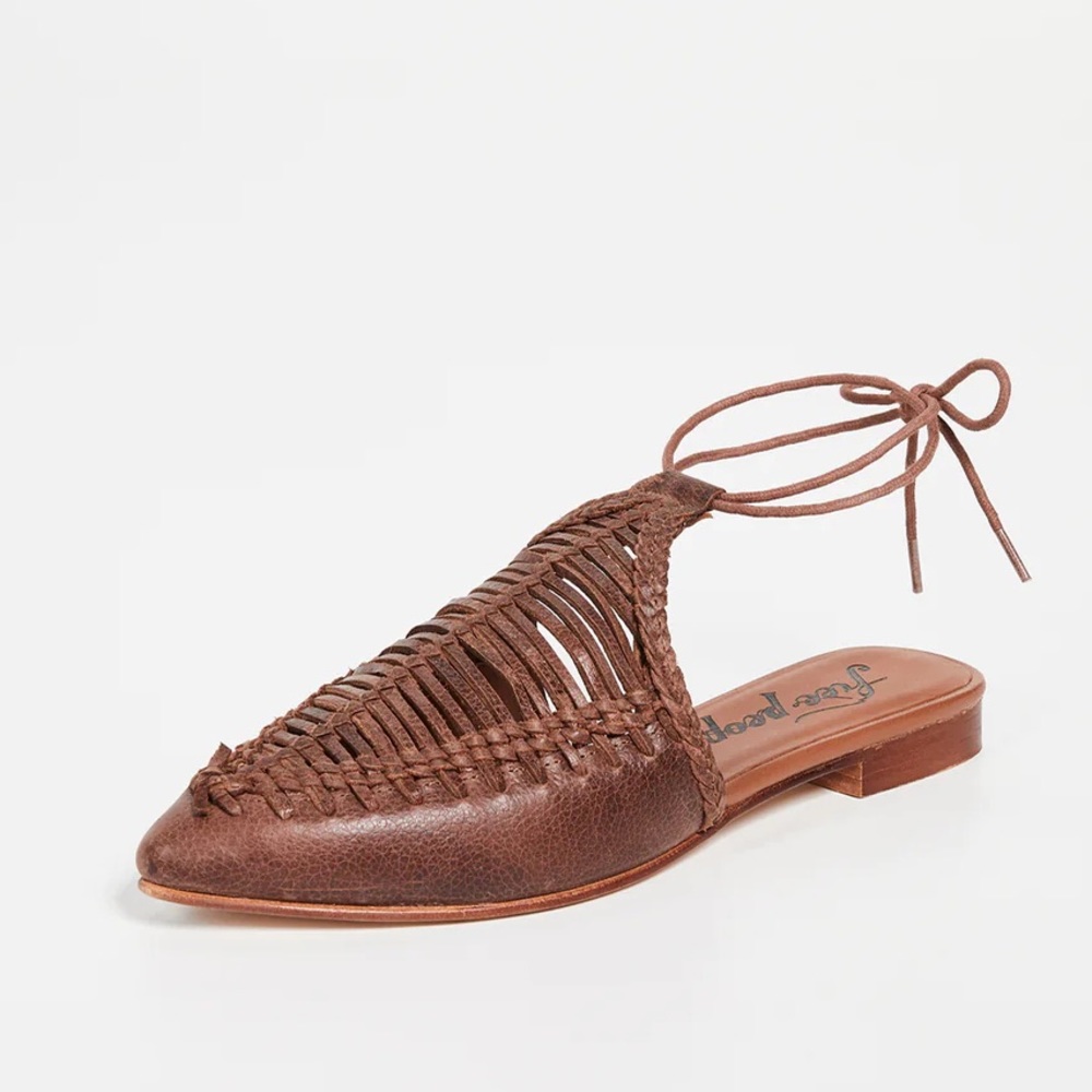 Free People Dana Woven Flats Cedar